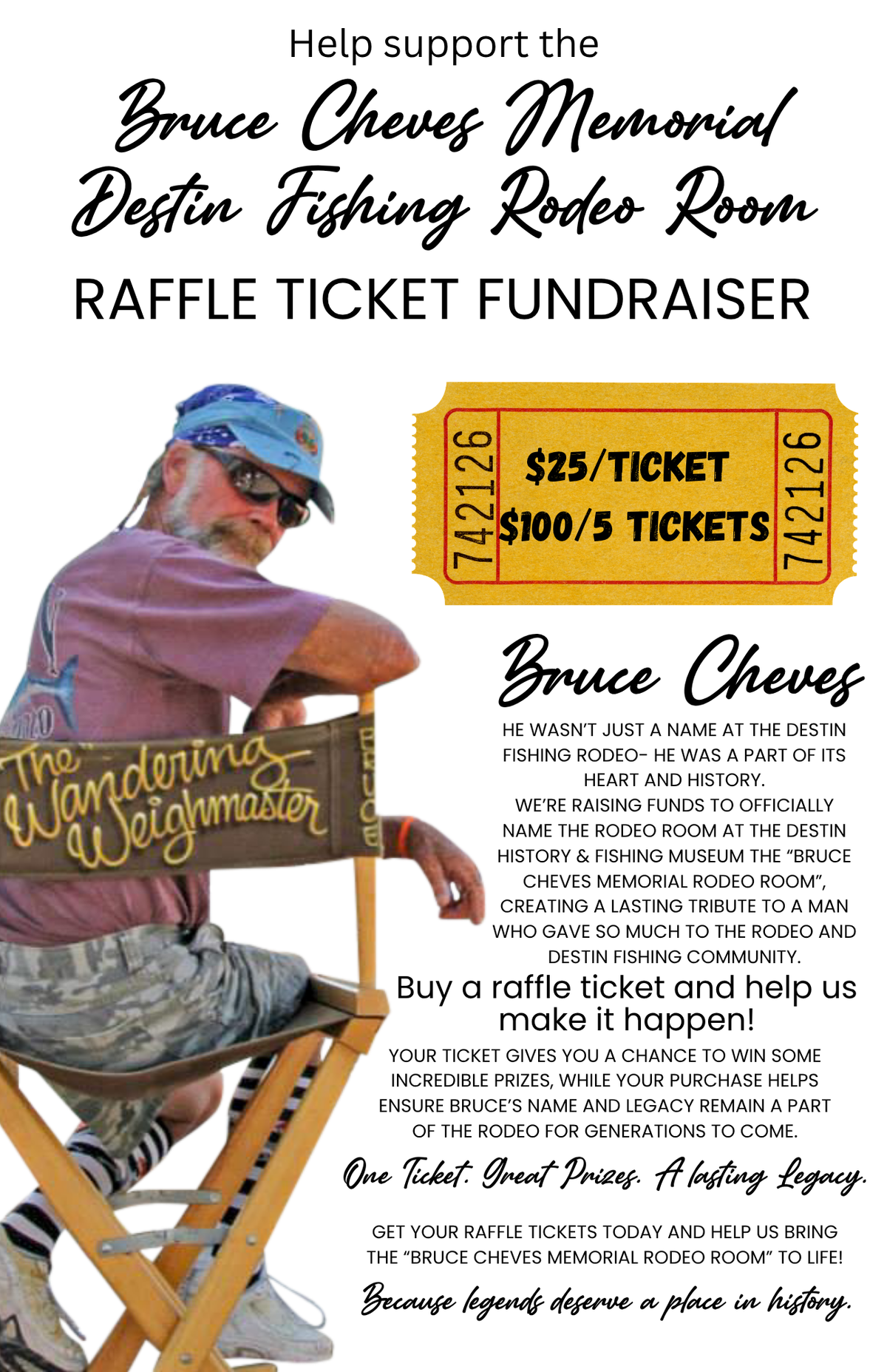 2026 Bruce Cheves Memorial Raffle